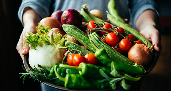 Organic vegetables at Casa Teresa