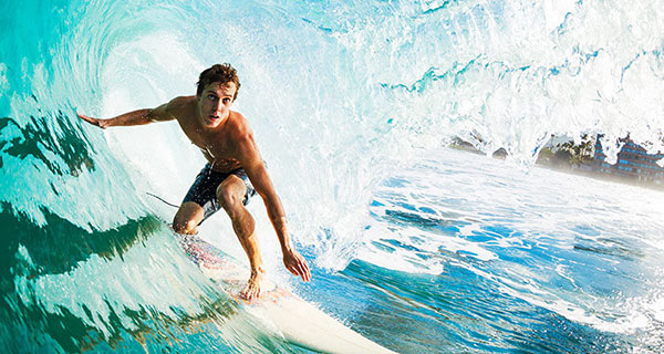 Man surfing Costa Rica Beach