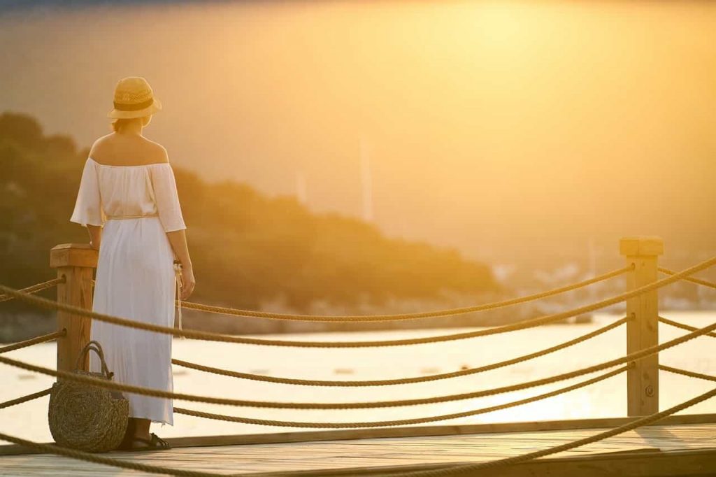 Holiday, Woman, Only, Sunset, Solar, Romantic, B Add